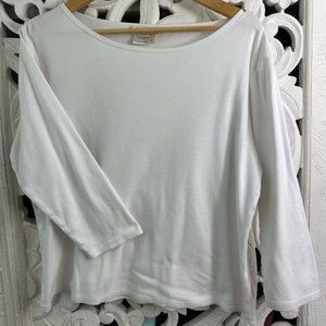 Vintage 80’s Norm Thompson minimal boxy cut top size M